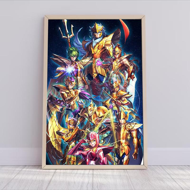Saint Seiya Anime Poster Home Decoration Posters for Wall Decoration Painting On Canvas Decorative Paintings Room Decor Art the