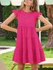 Womens Ruffle Sleeve Mini Dress Loose Fit Babydoll Summer Beach Sundress