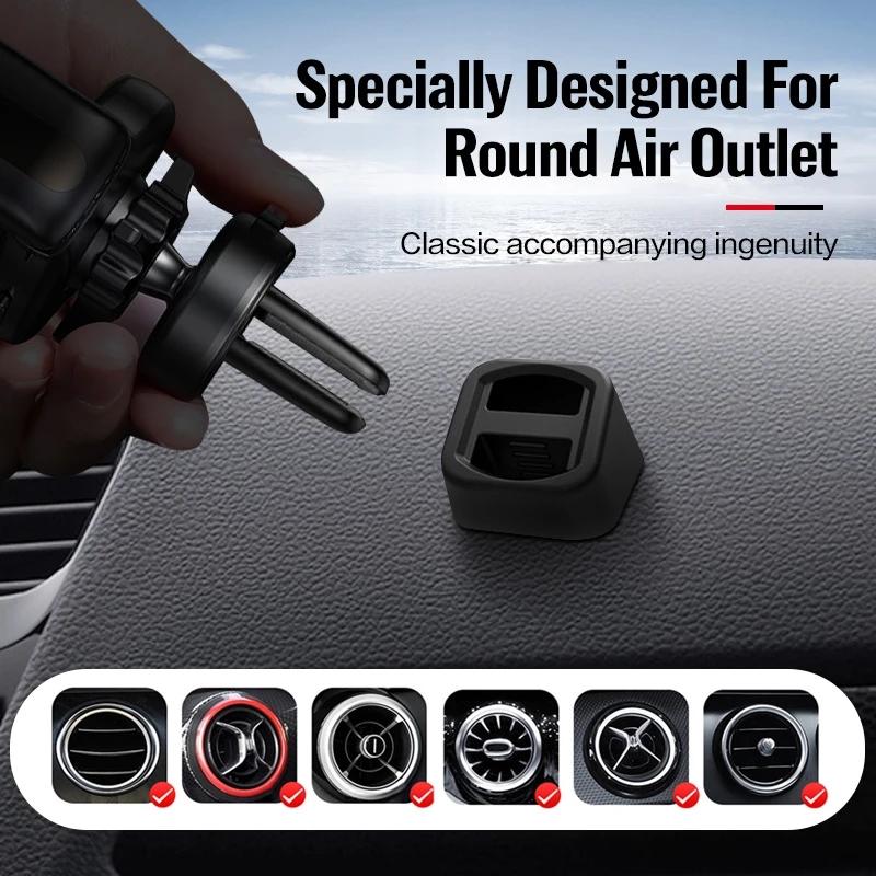 Universal Wireless Car Charger Stand Base Dashboard Mount Car Mobile Phone Holder Bracket Air Outlet Clip GPS Cradle Accessories