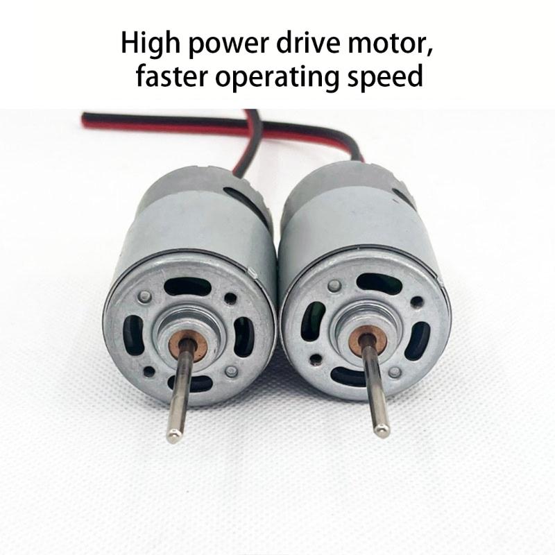 Practical Miniature 12V Motor Set for Projects Supplies and Remote Controlled Boats 10000RPM High Torque Gear Motors