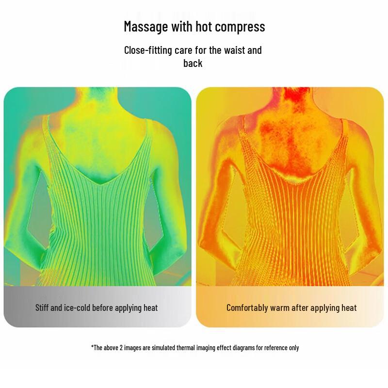 AUX Portable Neck, Shoulder & Back Massage Cushion with Heat CN plug (adapter included)