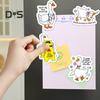 12Pcs Silly Goose Refrigerator Magnet Home Office Kitchen Locker Refrigerator PVC Waterproof Cartoon Animal Magnetic Decoration Ornament