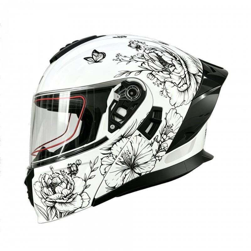 Full Face Motorcycle Helmet With Flip-Up Visor DOT CCC Certified Adult Men Breathable ABS Street Riding