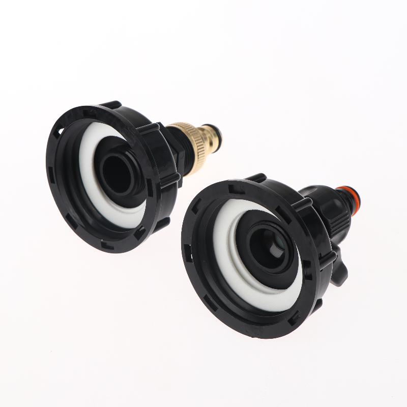 IBC Tank Valve Adapter 1 Set 1 2 3 4 Inch Water Hose Connector 60mm Coarse Thread for Agriculture Use Heavy Duty