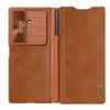 NILLKIN Qin Pro Series for Samsung Galaxy Z Fold7 5G Case with Card Slots Leather Phone Cover with Stylus