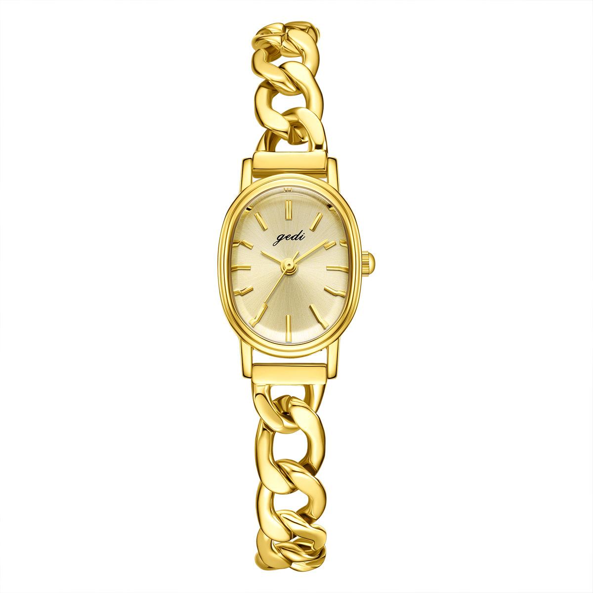 Simple Denim Bracelet Watch Women S Niche Luxury Oval Watch Exquisite And Compact Alloy Watch