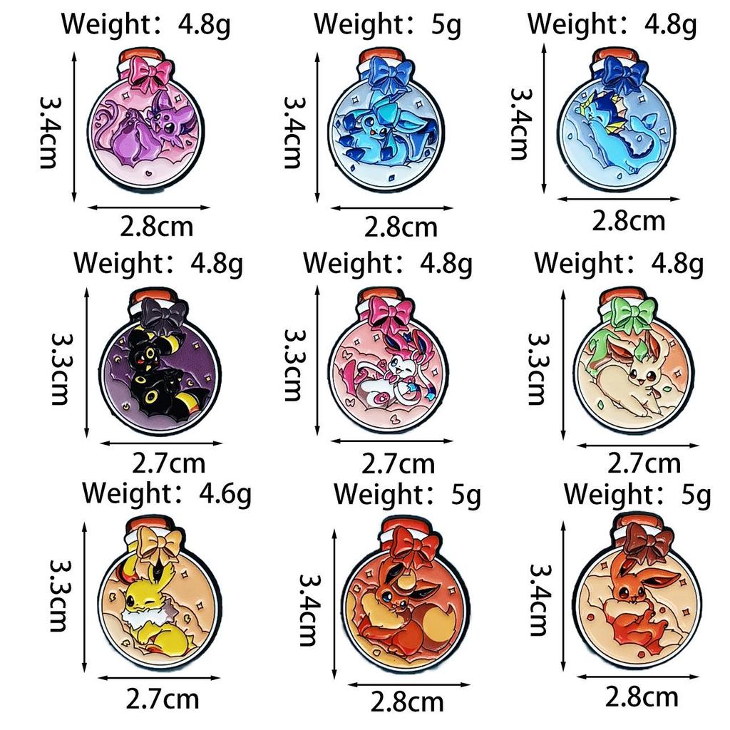 Magical Baby Elf Bottle-Shaped Cartoon Brooch - Creative Anime Metal Badge