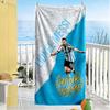 Football Messi Customize Your Name Beach Towel Soft Durable Quick-Dry Suitable for Swimming Gym Camping Yoga Vacation