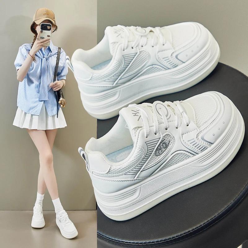 Fashion 2024 Women's Sneakers White Platform Woman Sports Sneakers Female Vulcanized Shoes Sneakers Casual Ladies  Plus Size 40