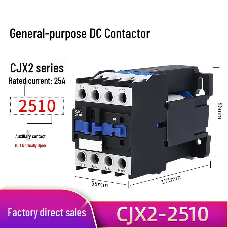 DC 24V Contactor CJX2 Series: 1210Z, 1810Z, 2510Z, 3210Z, 5011Z, 6511Z, 9511Z
