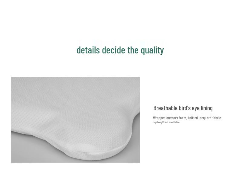 Adjustable Infant Memory Foam Pillow for Newborns: Breathable, Washable, Head-Shaping Support