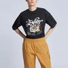 Men's Li-Ning Skateboard T-Shirts Men's Black Crew Neck Moderate Straight Fit