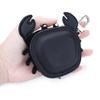 First Layer Cowhide Crab Pendant Keychain & Leather Coin Purse