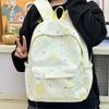 Schoolbag Cute Girl Star Printed Backpack Female Middle School High School Student Campus Large Capacity Lightweight Schoolbag Simple Backpack