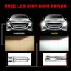2 Pcs Car H3 Led Fog Light Bulb Conversion Kit Dc 12v-24v 100w 360 Degrees Super Bright Canbus 6000k