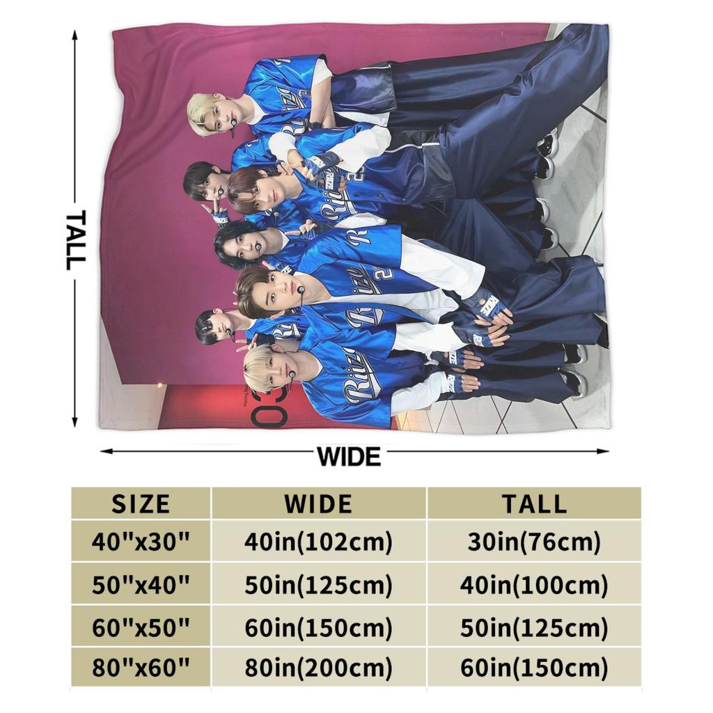 RIIZING SOHEE Riize KPOP Warm Soft Blanket  Decorative Plush Bedding Throws Fluffy Home Decor Flannel Bedspread Sofa Bed Cover