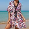 European & American Beach Cover-Up Cardigan - Seaside Vacation Robe & Bikini Swimsuit Dress