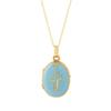 Personalized Necklace Open And Close Moon Zircon Photo Album Pendant Necklace Collarbone Chain Electroplated Gold Color Retention