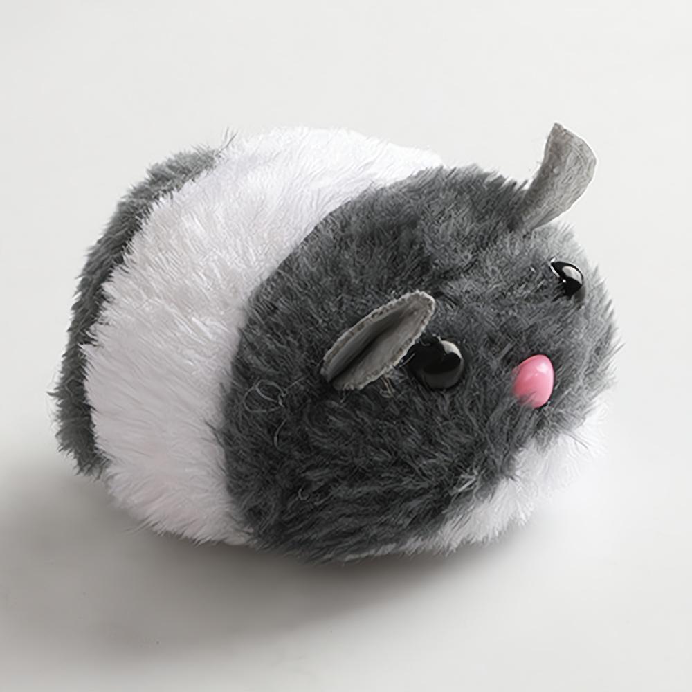 

Милые игрушки-дразнилки для кошек, трясущаяся плюшевая мышка, игрушки для снятия скуки в помещении для кошек, забавные интерактивные игрушки для питомцев серый