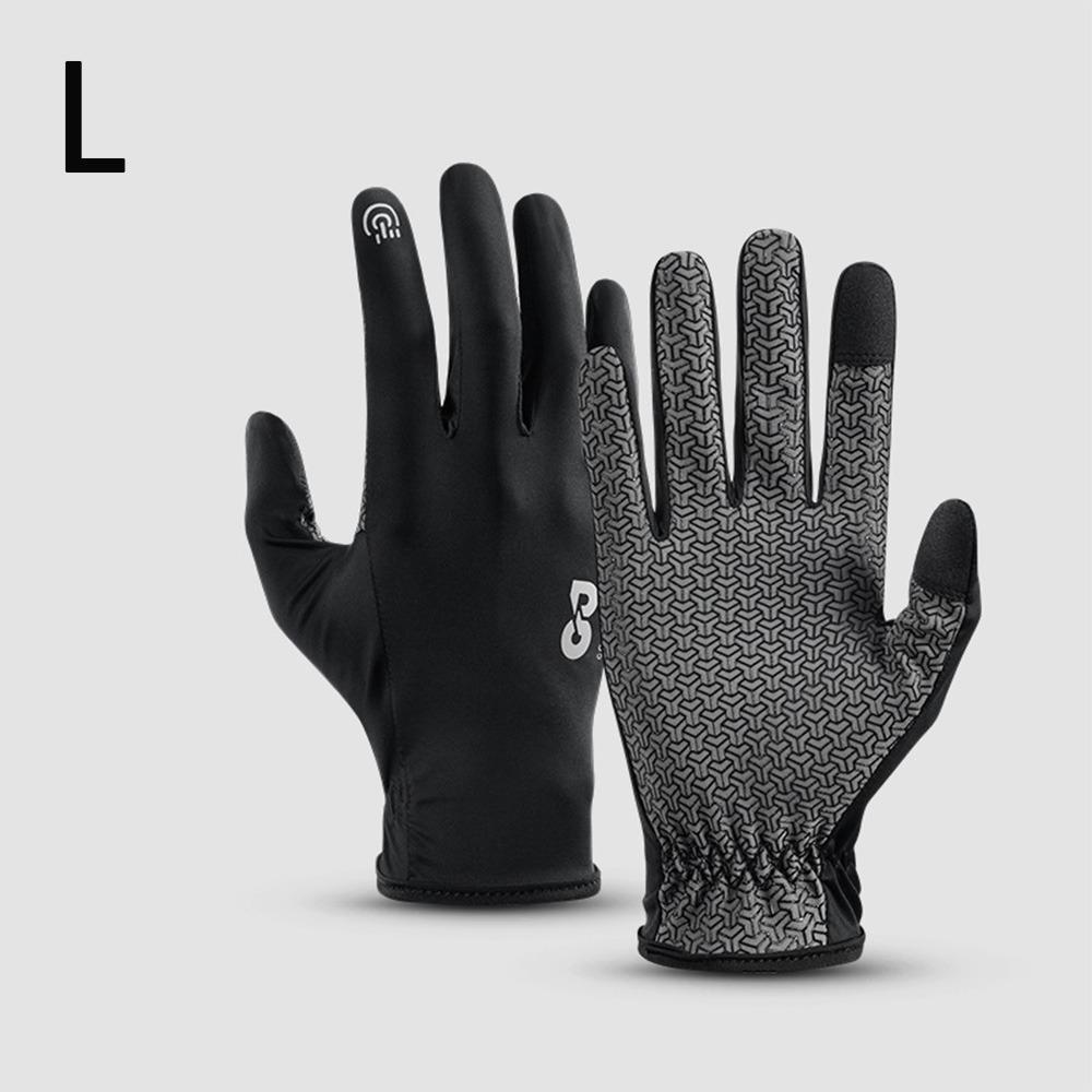 

Non-Slip Riding Gloves Lightweight Horse Riding Gloves New Horseback Gloves Black2-L