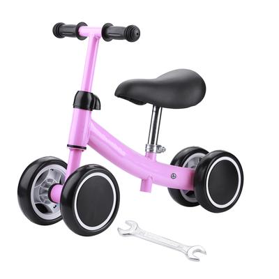 Vélo Mini Vélo Trottinette Déambulateur Trottinettes d'Entraînement à l'Équilibre pour Bébé de 1 à 2 Ans (Rose)