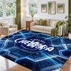 Chelsea FC Design Crystal Velvet Rug Soft Decorative Mat for Bedroom Entrance