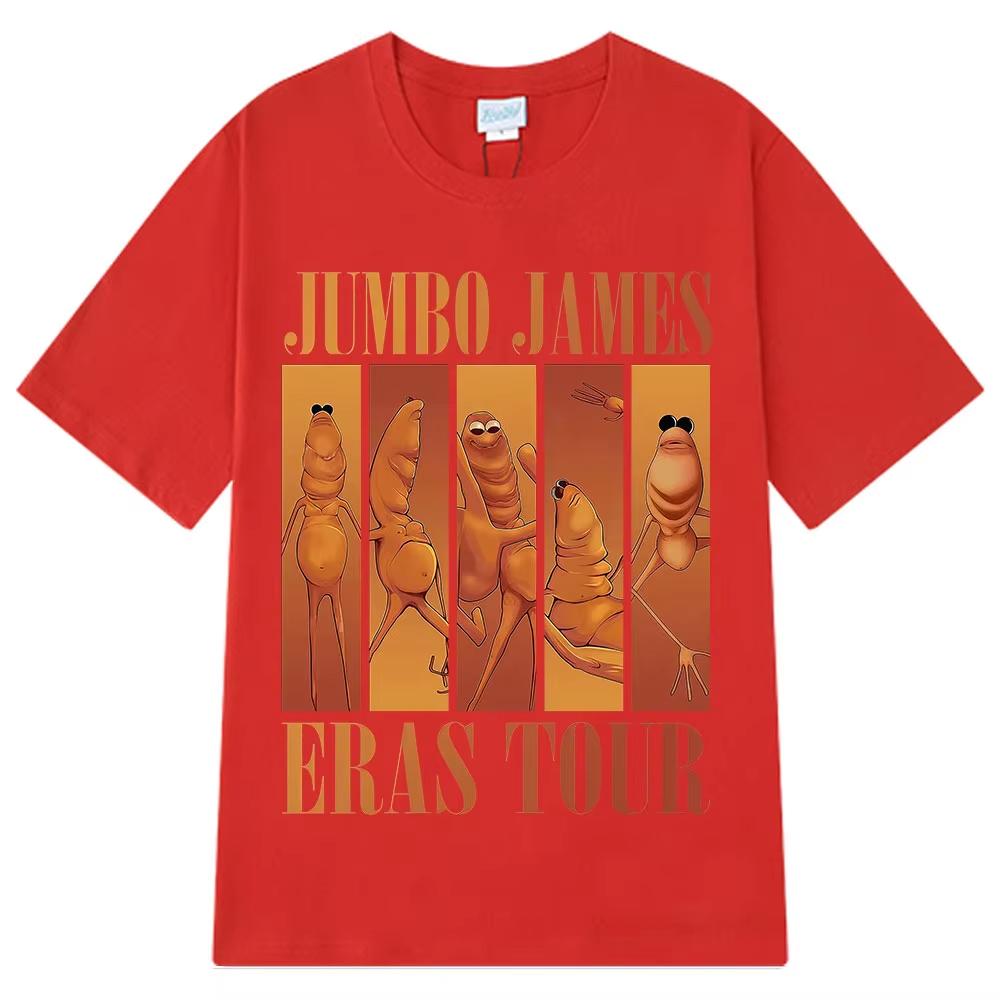 Funny Marcus The Worm Eras Tour Meme Jumbo James Tees Mens Women Clothing Oversized Vintage T Shirts Casual High Quality Tshirt