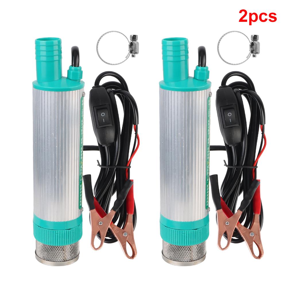 12V Oil Pump Car Fuel Pump 30L/min Diesel Water Submersible Pump 4500rpm Electric Refueling Pumps Automotive Oil Change Filler