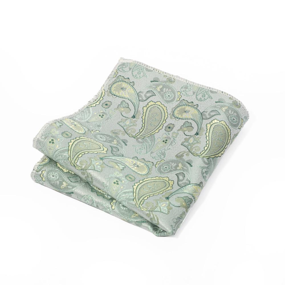 Herrficka i paisley-mönstrat polyester för affärs- eller fritidskostymer