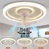 360 Head Enclosed Ceiling Fan Light with Light, Remote Unlimited Dimming, Living Room and Bedroom Indoor Lighting Pendant Light