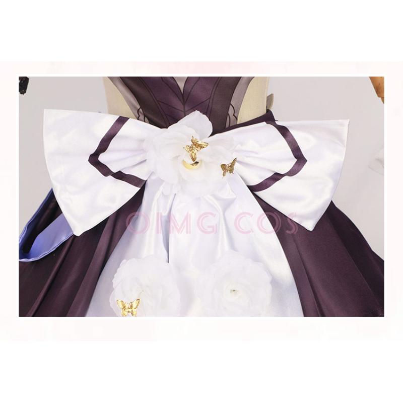 Elysia Cosplay Francouzská služka Costume Impact 3 Karneval Uniform Paruka Anime Halloween Kostýmy Muži Hra