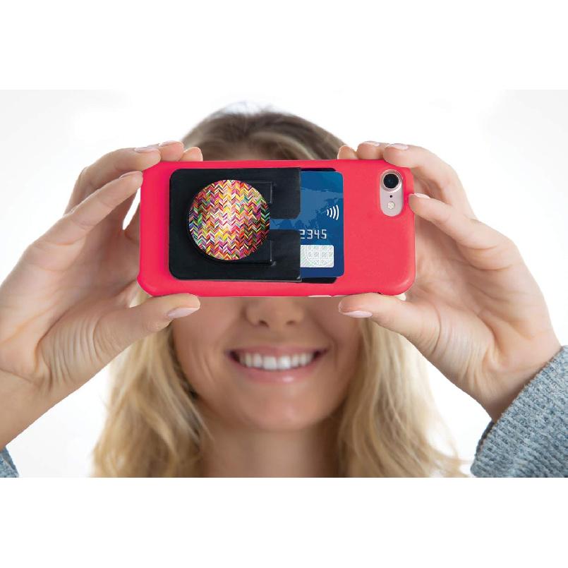 Phone Credit Card Holder –Phone Wallet Stick On – Phone Back Pocket – StickOn Wallet Cellphone – Phone ID Wallet – iPhone Cardholder –