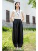 Spring Summer Artistic Loose Sand-Washed Linen Casual Pants for Women - Slimming, Lightweight Meditation Lantern Style