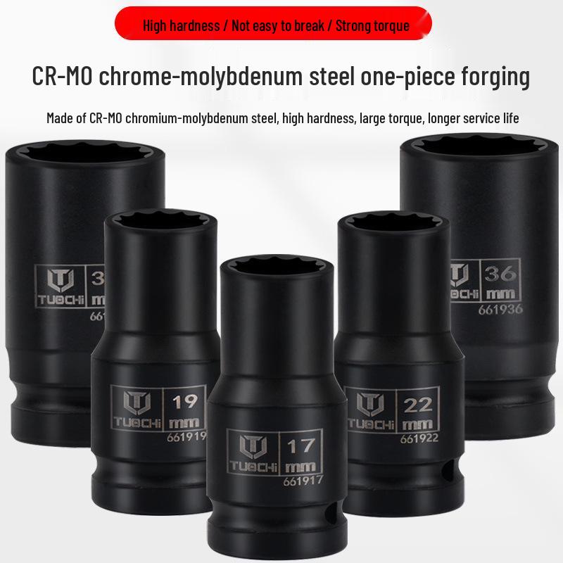 15-Piece Impact Socket Set: 3/4-Inch, Hexagonal & Star, Extended, Heavy-Duty, for Tire Removal