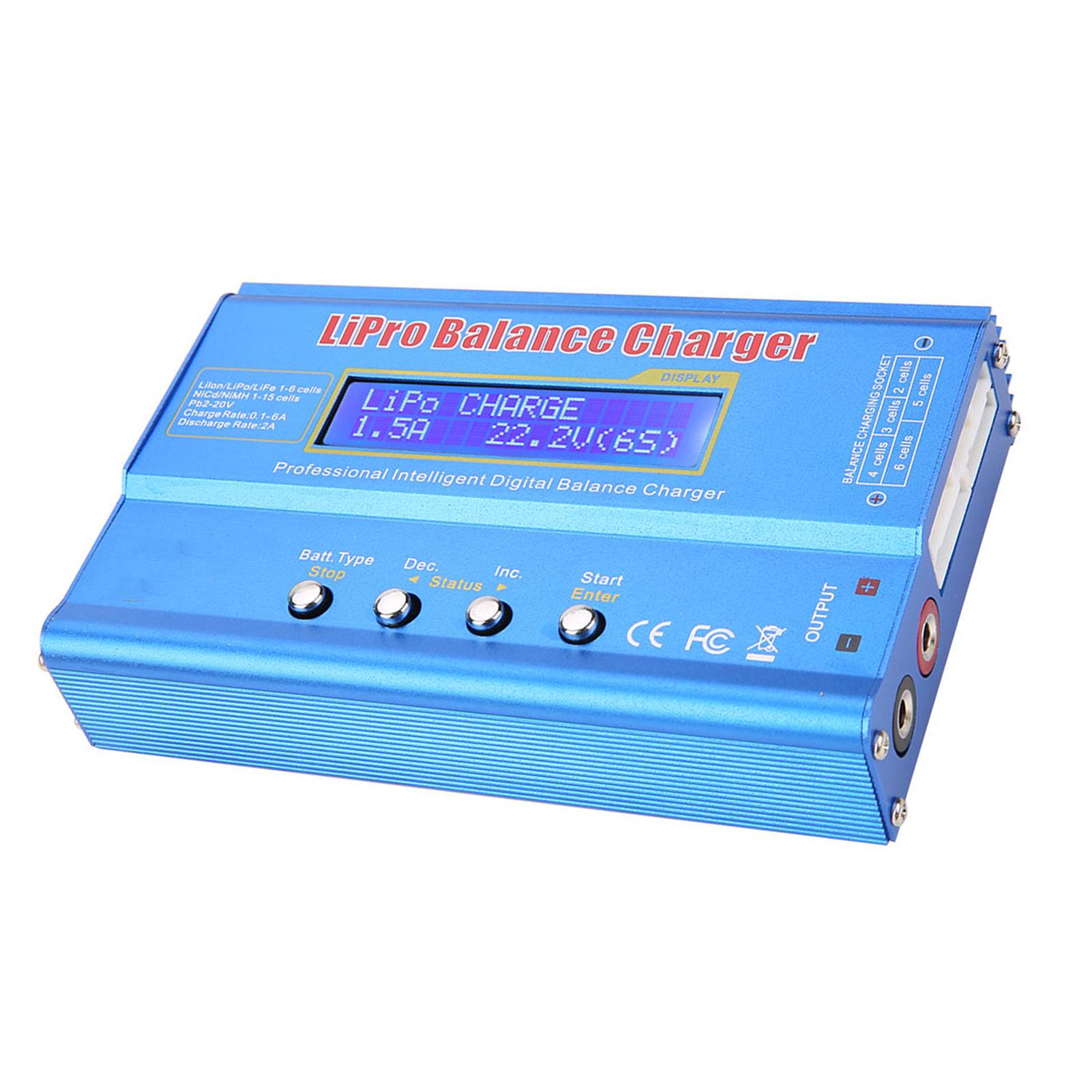 

B6 80W Digital LCD Balance Charger Discharger for LLiPo NiMH RC Battery білий