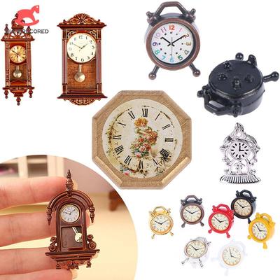 1:12 Dollhouse Minyatür Duvar Saati Oyun Bebek Evi Miniaturas Ev Dekor Aksesuarları Oyuncak Mobilya Oyuncak Oyna Pretend