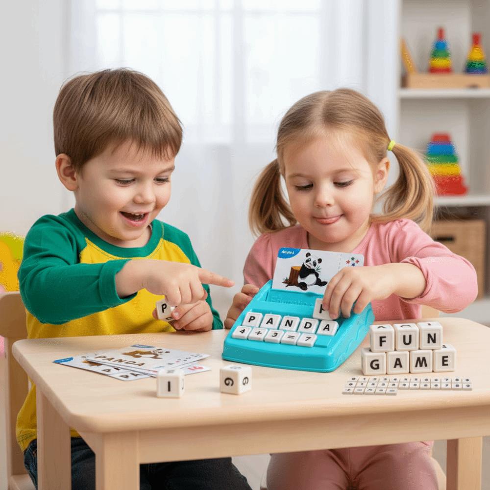 Alphabets Number Number Cognition Early Math Game Paper Sight Words Spelling Game  Children'S Gift