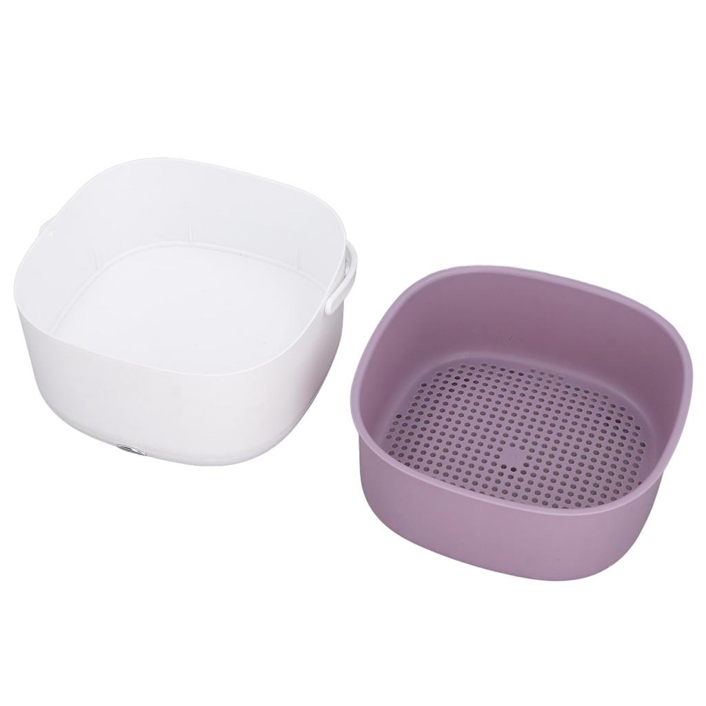 Fruit and Vegetable Washing Machine Double Layer Efficient Time Saving Multifunctional Electric Vegetable Washing Basket
