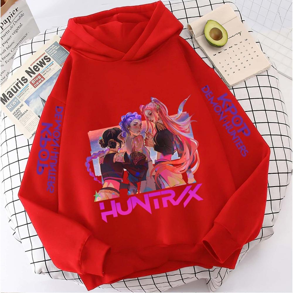 K-pop Devil Hunter Hoodie Girls' Long Sleeve Jacket Saja Children's Printed Hoodie Fashion Hoodie Children's Top