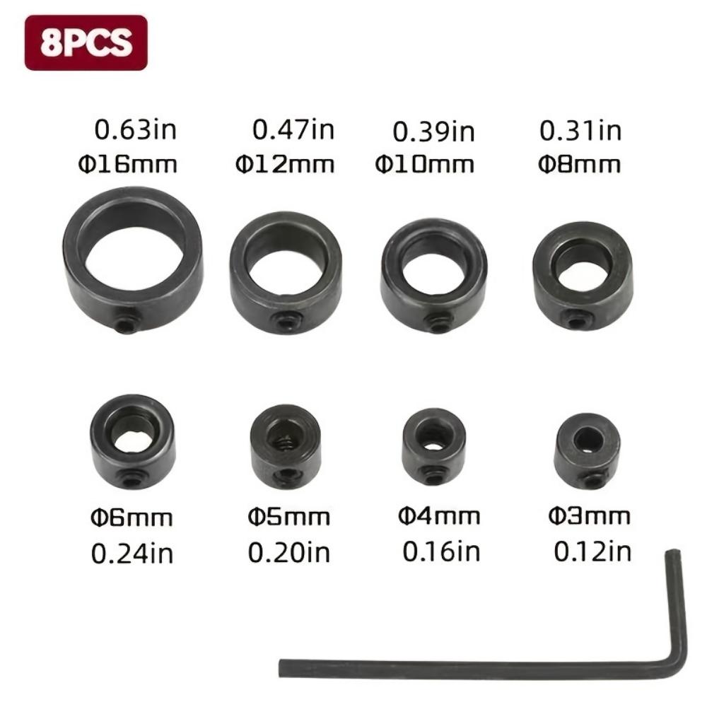 3-16Mm Drill Bit Limit Ring Twist Drill Positioning Ring Tool Accessories Wholesale Woodworking Drill Depth Adjustment Limit Ring