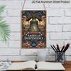 2D Flat Decorative 8×12 Inch Aluminum Plaque Metal Sign | 250 Years American Independence (1776-2026): Liberty Bell, Bald Eagle & US Flag; Honor