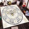 Death's-Head Hawk Moth Symbol Rug Non-slip rug suitable for living room and bedroom sofas