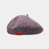 Women's Winter Casual Embroidered Checked Beret Trendy Fashion Artist Hat