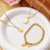 Collar con colgante de lingote de oro: Cadena Clavicular con Amuleto de Lujo Ligero para Mujer, Buena Suerte y Riqueza