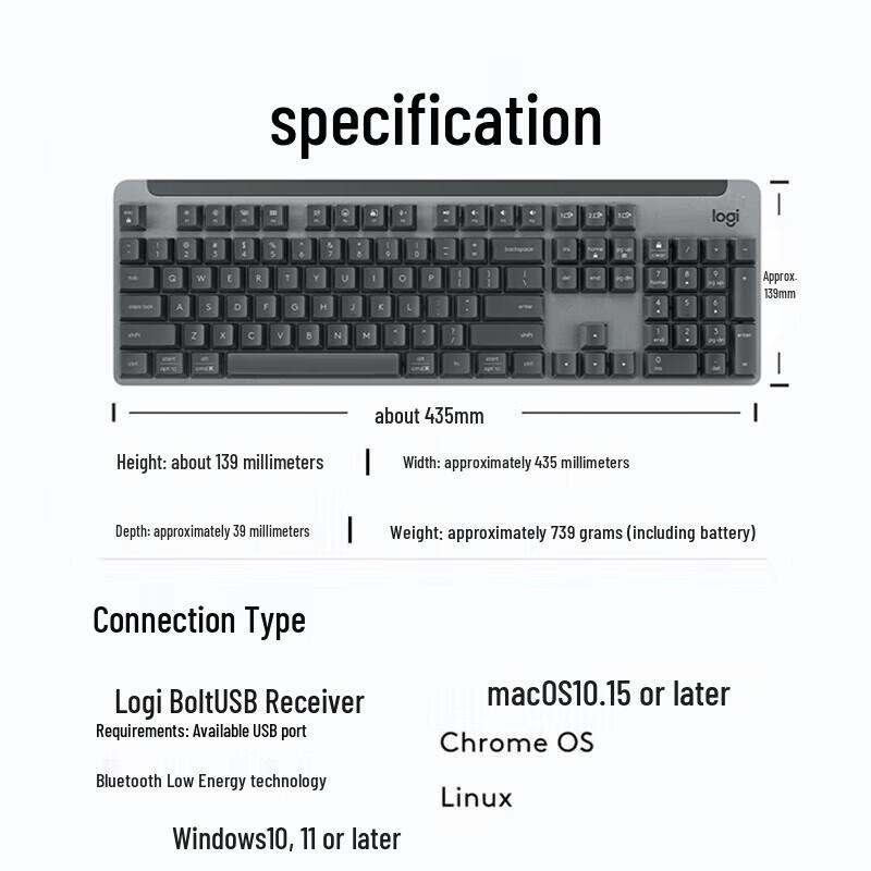 Logitech K865 Wireless Mechanical Keyboard