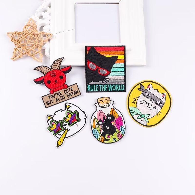 

5 шт./упак. плавкая нашивка с вышивкой, утюговые заплатки для одежды, термоклеевые заплатки для курток, джинсов, рюкзак, гладильная заплатка для шитья