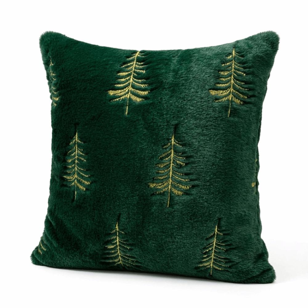 Snowflake Throw Pillowcase Polyester Cushion Cover Cozy Embroidered Pillow Covers Sofa Decor