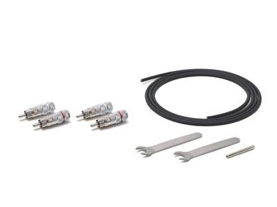 OYAIDE NEO Solderless Cable Kit 4 RCA 2 1 Recycle R4+ (1.5m Cable, Plugs, Wrenches, Stick)