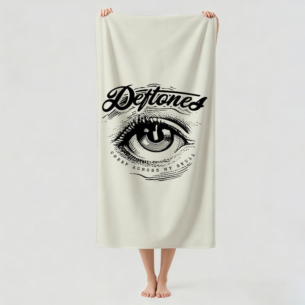 Rock band D-eftones Towel Drying Bath Towel Applicable To Light Swimming Camping Yoga Beach Out