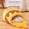 Cozy Semi-Enclosed Winter Nest for Cats & Dogs with Washable Mattress & Free Sleeping Pad
